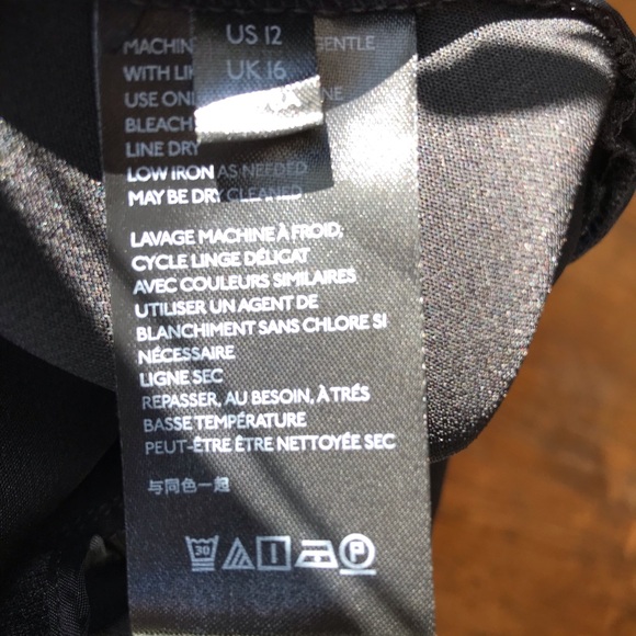 Anthropologie Bell Bottom Flare Pants Size 12 Black Flared Boho Side Zip - Picture 6 of 8